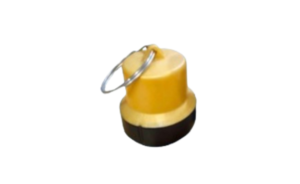 Dry-break fuel receiver cap